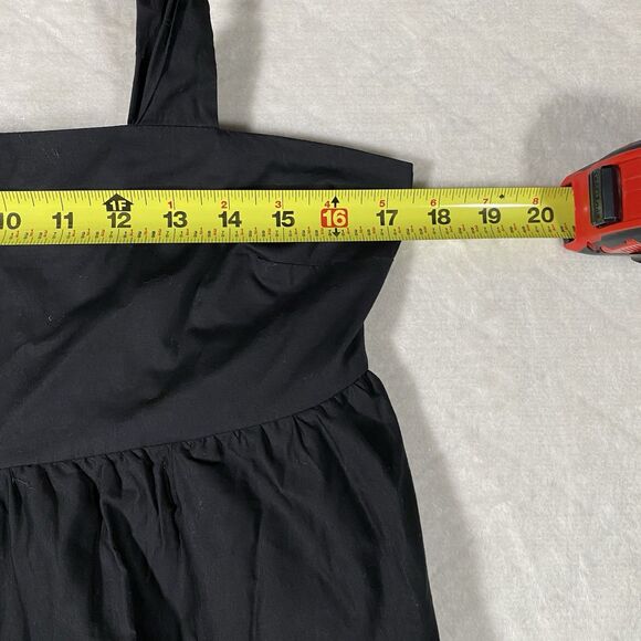 Jason Wu Black Tiered Maxi Dress Eyelet Trim CottageCore Witchy Whimsigoth Sz Lg - Picture 6 of 7